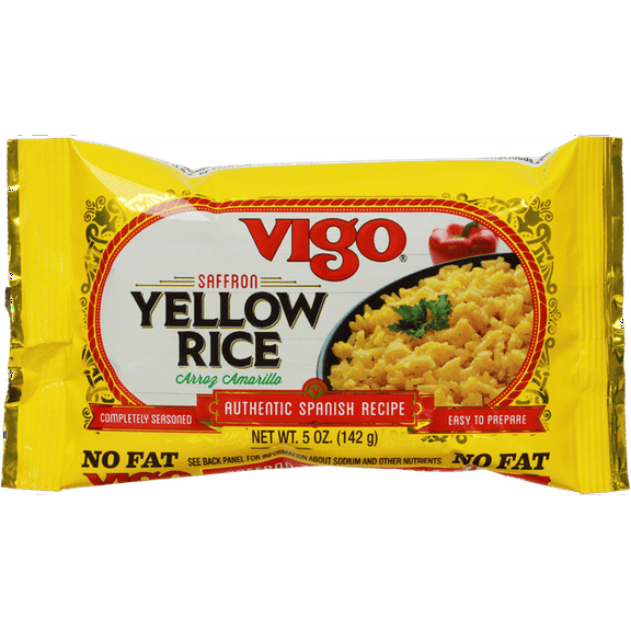 Vigo Rice Yellow 5 oz Bag (Pack of 4)
