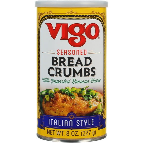 Vigo Seasoned Italian Style Breadcrumbs 8 oz About 8 Servings per Container (Pack of 6)
