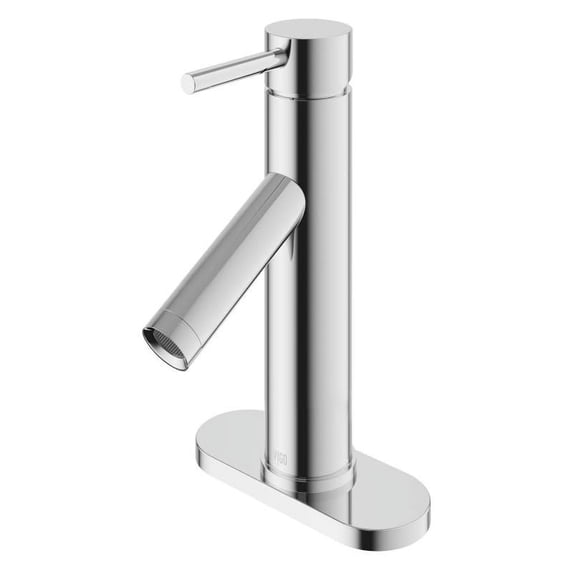 Vigo Single-Lever Faucet with Deck Plate, Chrome
