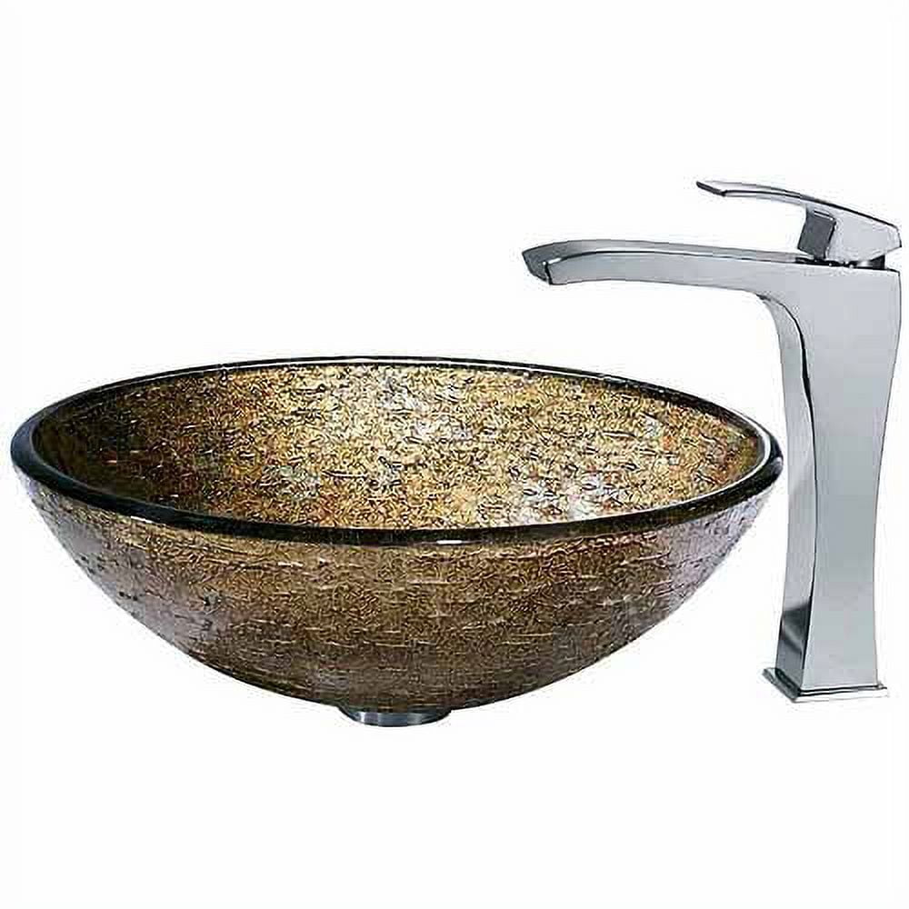 Vigo Textured Copper Glass Vessel Sink A
