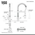 thumbnail image 1 of Vigo VG15077 Undermount Stainless Steel Kitchen Sink  Faucet  Colander  Strainer and Dispenser, 1 of 16