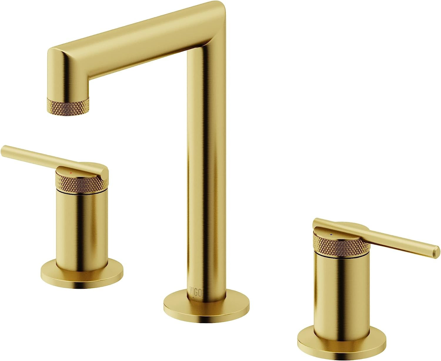 Sterling Chrome Widespread Bathroom Faucet with Knurled Handles