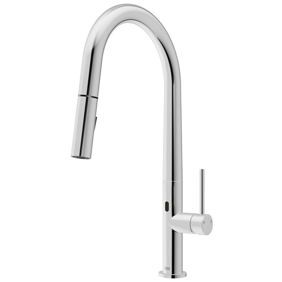 Open Box Vigo Vg02029s Greenwich 1.8 GPM 18" H Single Handle Single Hole Pull Down Kitchen Faucet -