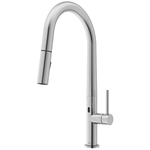 Vigo Vg02029s Greenwich 1.8 GPM 18" H Single Handle Single Hole Pull Down Kitchen Faucet -