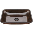 thumbnail image 1 of VIGO Donatello Artistic Rubywood Glass 18 in. L x 13 in. W x 4 in. H Rectangular Vessel Bathroom Sink, 1 of 8