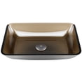thumbnail image 1 of VIGO Donatello Artistic Rubywood Glass 18 in. L x 13 in. W x 4 in. H Rectangular Vessel Bathroom Sink, 1 of 8