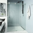 thumbnail image 1 of Vigo Vg6021cl5276 Elan E-Class 76" High X 52" Wide Sliding Frameless Shower Door -, 1 of 7