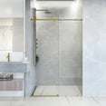 thumbnail image 1 of Vigo Vg60227276 Elan Hart 76" High X 72" Wide Sliding Frameless Shower Door - Matte, 1 of 7