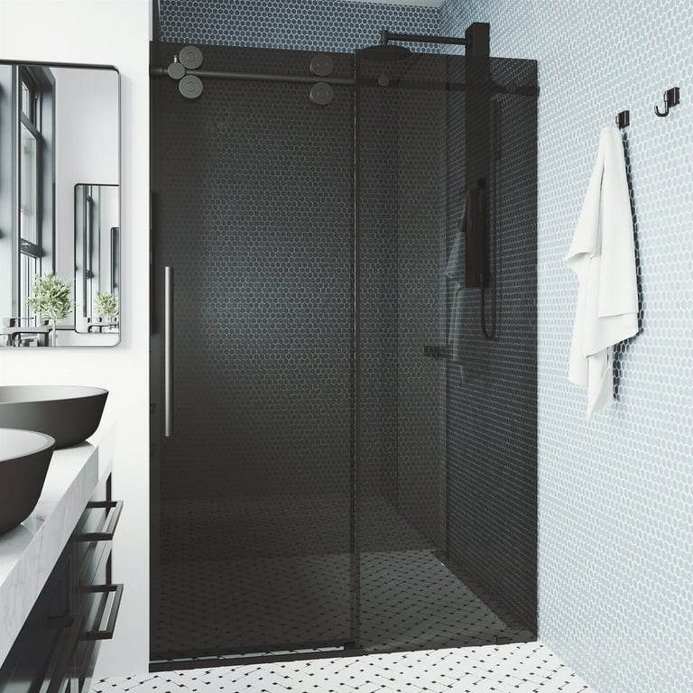 VIGO Elan Adjustable Frameless Sliding Shower Door