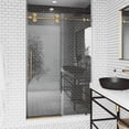 thumbnail image 1 of VIGO Elan 48 to 52 in. W x 74 in. H Sliding Frameless Shower Door in Matte Brushed Gold with 3/8 in. (10mm) Clear Glass, 1 of 15