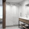 Elan 76" High x 60" Wide Frameless Sliding Shower Door in Chrome