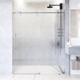 thumbnail image 1 of VIGO Elan 68 to 72 in. W x 74 in. H Sliding Frameless Shower Door in Stainless Steel with 3/8 in. (10mm) Fluted Glass, 1 of 14