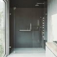 thumbnail image 1 of Vigo VG6042BNCL48 Piroutte 72" High X 48" Wide Pivot Frameless Shower Door - Nickel, 1 of 6