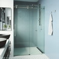 thumbnail image 1 of Vigo Vg6044cl6076 Elan Cass 76" High X 60" Wide Sliding Frameless Shower Door - Stainless, 1 of 7