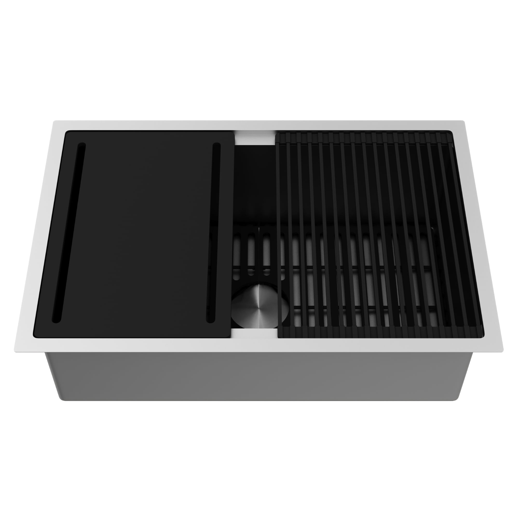 Mercer 30" Stainless Steel Undermount Kitchen Sink with Accessories