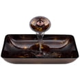 thumbnail image 1 of Vigo Vgt033rct 22-1/4" Glass Vessel Bathroom Sink - Bronze, 1 of 7