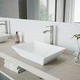 thumbnail image 1 of VIGO Vinca Matte Stone Vessel Bathroom Sink Set With Milo Vessel Faucet In Brushed Nickel, 1 of 10