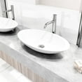 thumbnail image 1 of Vigo Vgt2051 Wisteria 23-1/8" Solid Surface Vessel Bathroom Sink - Nickel, 1 of 10