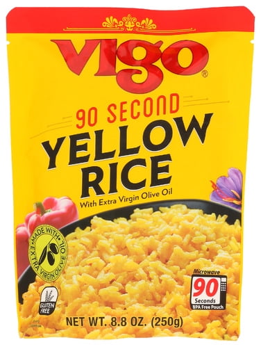 Vigo Yellow Rice 90 Second Ready 8.8 oz (Pack of 12) - Walmart.com
