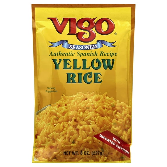 Vigo Yellow Rice Stand Up Bag 8 oz (Pack Of 12)