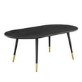 thumbnail image 1 of Vigor 47" Oval Coffee Table Black, 1 of 7