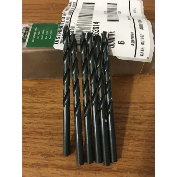Vigor - (6) 13/64" Hss 118 Black Oxide Finish Fmt Jobber Drill Bit