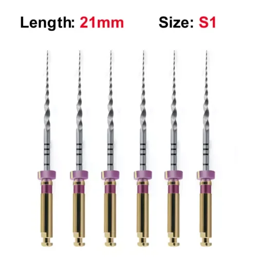 Vigor - 6/Pk Nickel Titanium Rotary Files (S1) 21Mm Purple Sky Choice