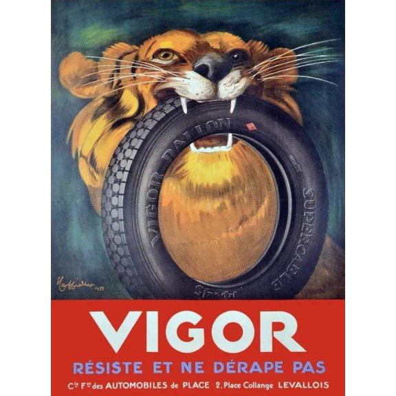 Vigor Advertisement Decorative Poster. Graphic Art Design. Home Design. 11 x 17 Inch Poster