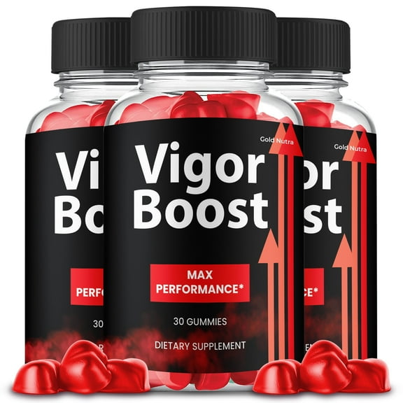 Vigor Boost Gummies, Advanced Formula, VigorBoost Supplement All Natural Formula, Maximum Strength (3 Pack)