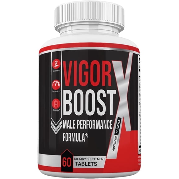 Vigor Boost X Pills for Men, Vigor Boost X Male Supplement Advanced Formula, 60 Count