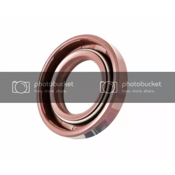 Vigor - Eai 15X30X8Mm Fpm/Fkm Oil Shaft Rotary Seal W/ Stainless Steel Spring Dbl Lip