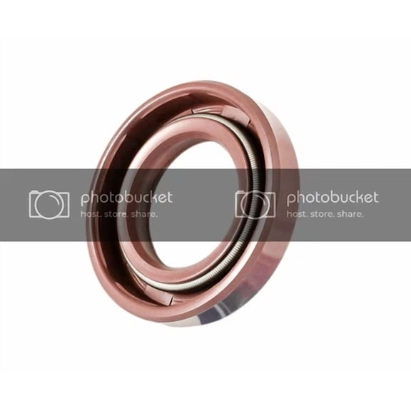 Vigor - Eai 28X45X10Mm Fpm/Fkm Oil Shaft Rotary Seal W/ Stainless Steel Spring Dbl Lip