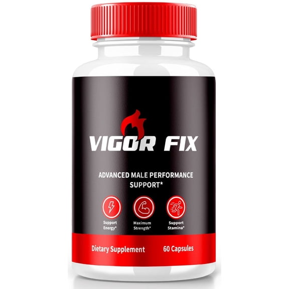 Vigor Fix Pills, Vigor Fixed Herbal Support, Daily Nutrition for Maximum Performance, Extra Strength Capsules for Vitality and Overall Health, Multivitamin Supplement, VigorFix Reviews (60 Capsules)