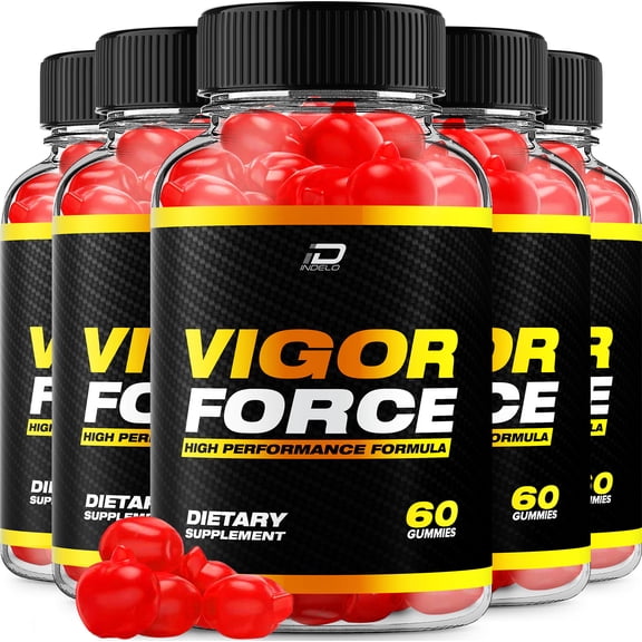 Vigor Force Gummies for Men  VigorForce Male Gummy All-Natural Reviews, 5 Pack, 300 Gummies