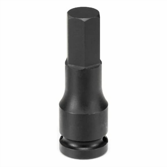 Vigor - Grey Pneumatic 1/2" Drive X 1/4" Hex Driver Socket, Chrome-Molybdenum Steel