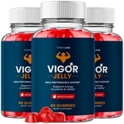 Vigor Jelly ACV Male Gummies Advanced Formula Vitamin Supplement VigorJelly 3 Pack