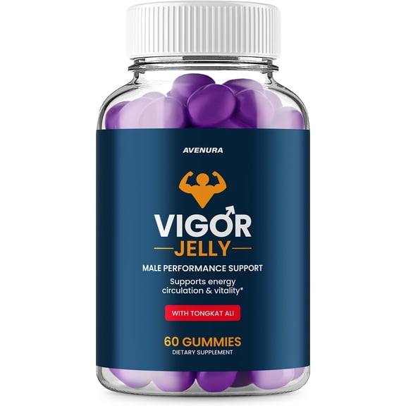Vigor Jelly Gummies VigorJelly Gummy Natural Blend Advanced Formula for Active Lifestyle, 60 Gummies