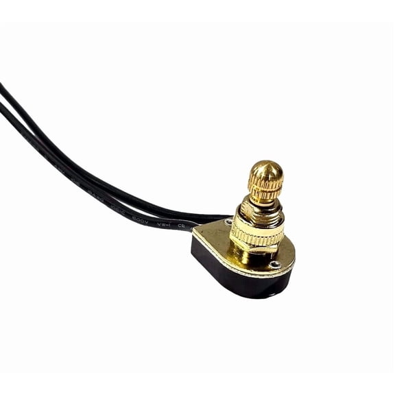 Vigor - Luminance On-Off 3/8" Rotary Switch 6A B/P Two Wire (18Awg) 9-3309-M-1-Eb - D330