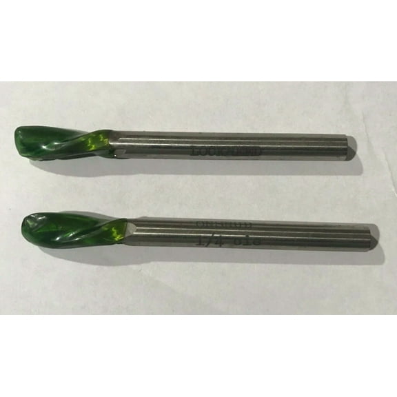 Vigor - Onsrud Cutter Bits 2 Flute 1/4" For Wood Non Ferrous Metal End Mill Lot Of 2