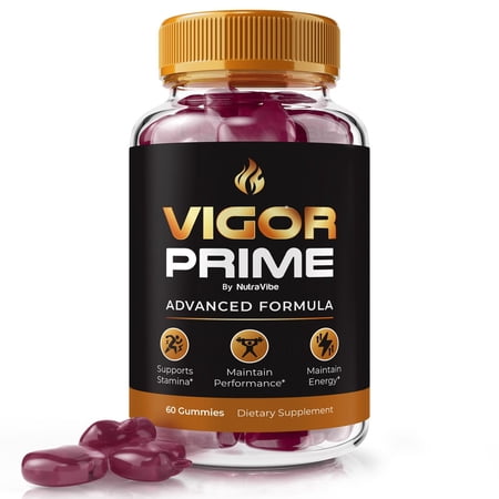 Vigor Prime – Gummies with a Natural Daily Blend for Energy & Wellness | Great-Tasting, Easy-to-Chew Gummies (60 Gummies)
