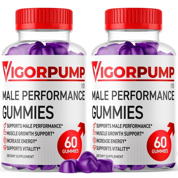 Vigor Pump Gummies Advanced Formula All Natural Vitamin Supplement VigorPump (2 Pack)