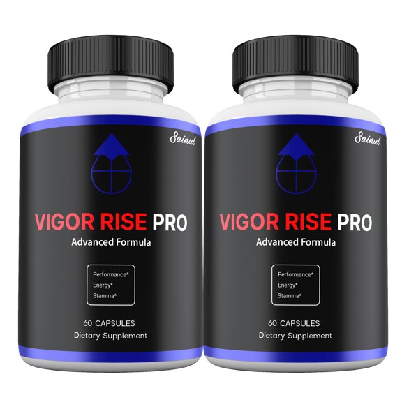 Vigor Rise Pro Capsules for Men, All Natural Ingredient Formula, Vigor Rise Pro Pills, Male Supplement Maximum Strength (2 Pack)