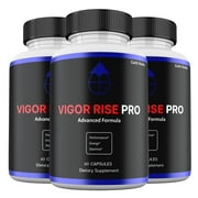 Vigor Rise Pro Capsules for Men, Maximum Strength, VigorRise Pro Male Supplement Pills All Natural Formula 3 Pack