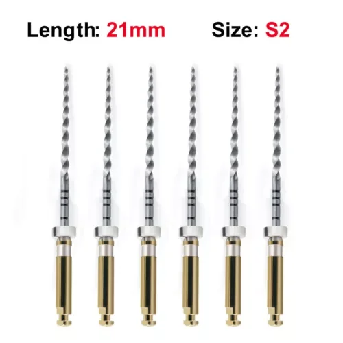 Vigor - Rotary Files White (S2) 21Mm Nickel Titanium 6/Pk Sky Choice Tapers