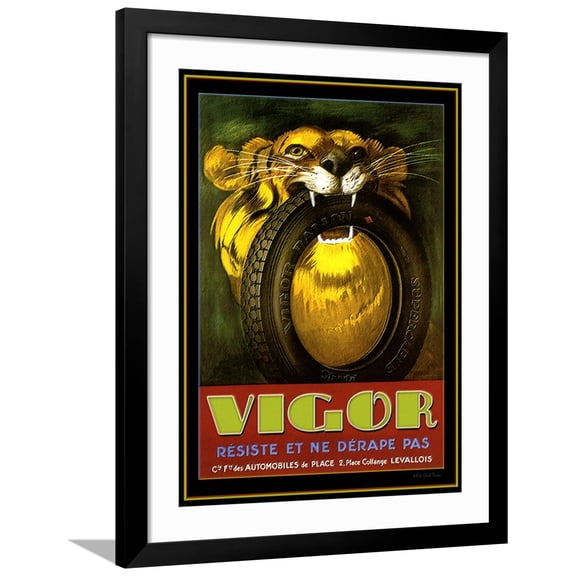Art.com Vigor Tires Giclee Print by Kate Ward Thacker, Black Frame Wall Art, 32" x 40"