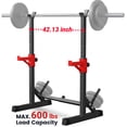 thumbnail image 1 of Barbell Rack,Blacksmith Adjustable Squat Rack with 12 Height & 6 Width Levels and 600 lbs Capacity,Black, 1 of 7