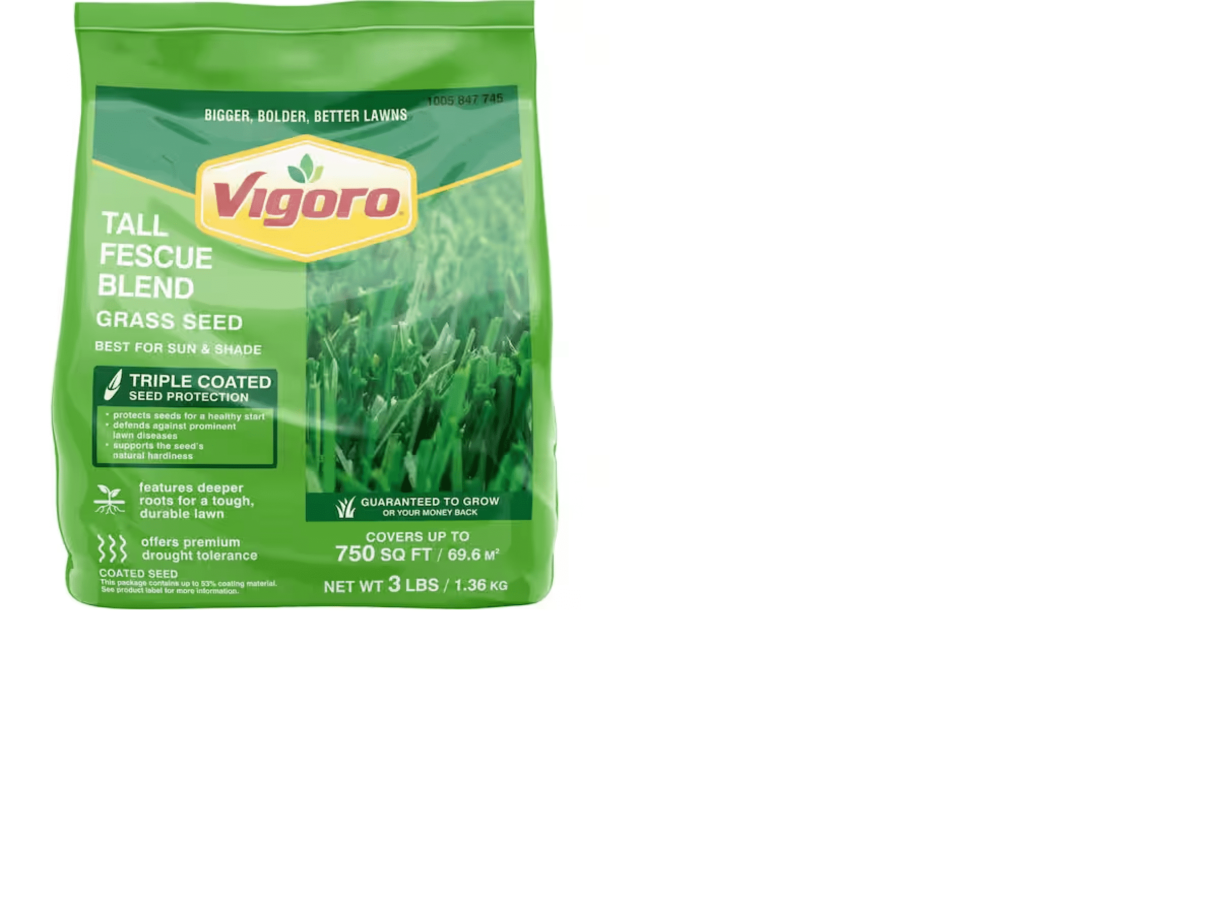 Vigoro 3 lbs. Tall Fescue Grass Seed Blend with Water Saver Seed Coating