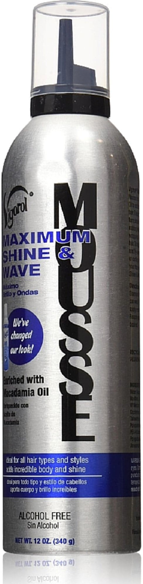 Vigorol Maximum Shine & Wave Mousse 12 oz (Pack of 6)