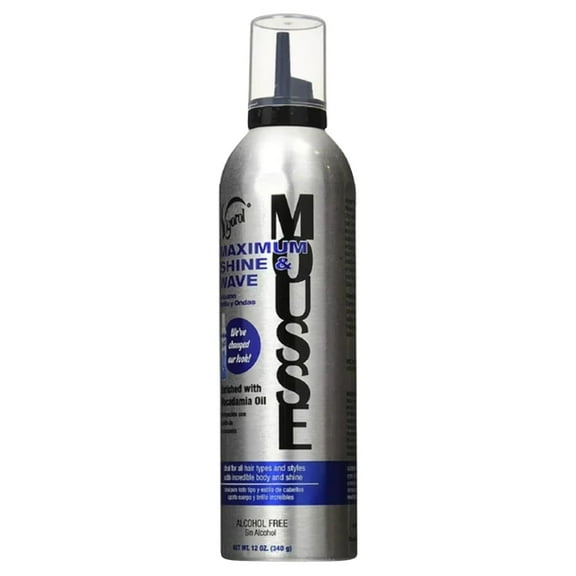 Vigorol Maximum Shine & Wave Mousse 12 oz