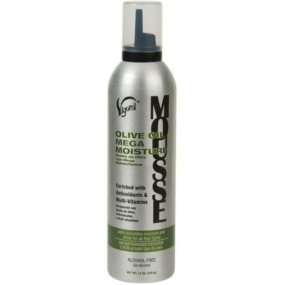 Vigorol Olive Oil Mega Moisture Mousse 12 oz (Pack of 3)
